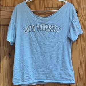 Streetwear Society Light Blue "Love Yourself" Short Sleeve Tee
